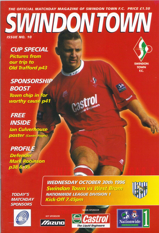 <b>Wednesday, October 30, 1996</b><br />vs. West Bromwich Albion (Home)